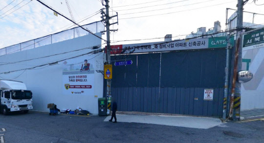 역촌1구역 현장 모습. 출처 네이버지도 로드뷰